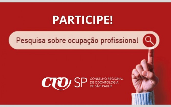 CROSP lança primeira pesquisa sobre ocupação profissional da Odontologia