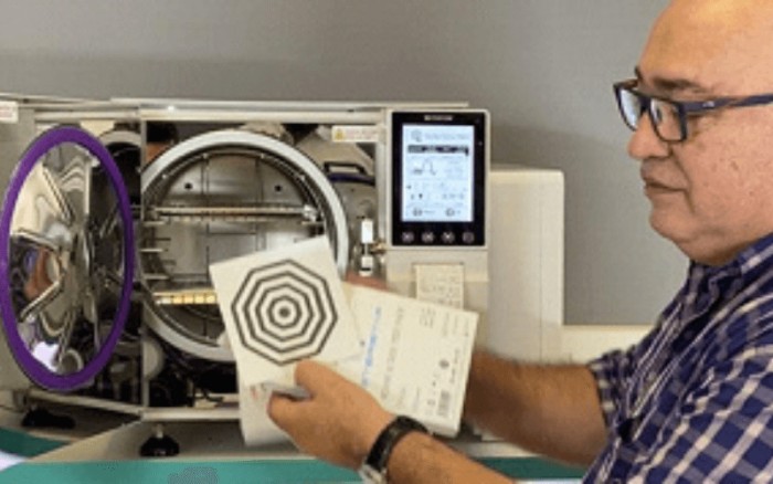 Teste-Desafio Bowie-Dick para Autoclaves a Vácuo