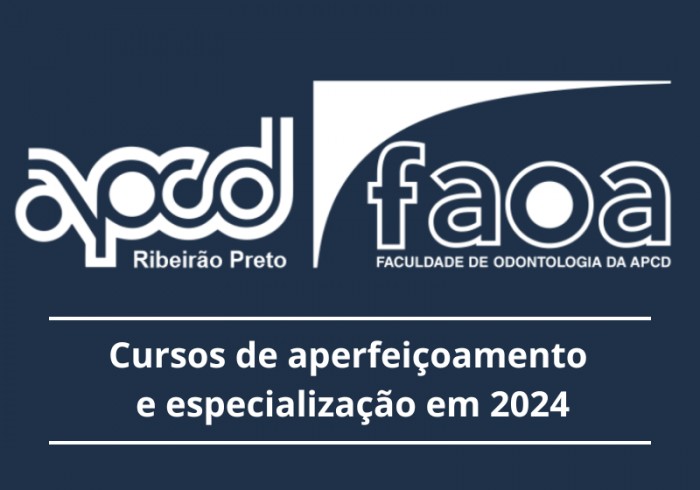 Grade de Cursos de Aperfeiçoamento e Especialização em 2024 FAOA-Ribeirão