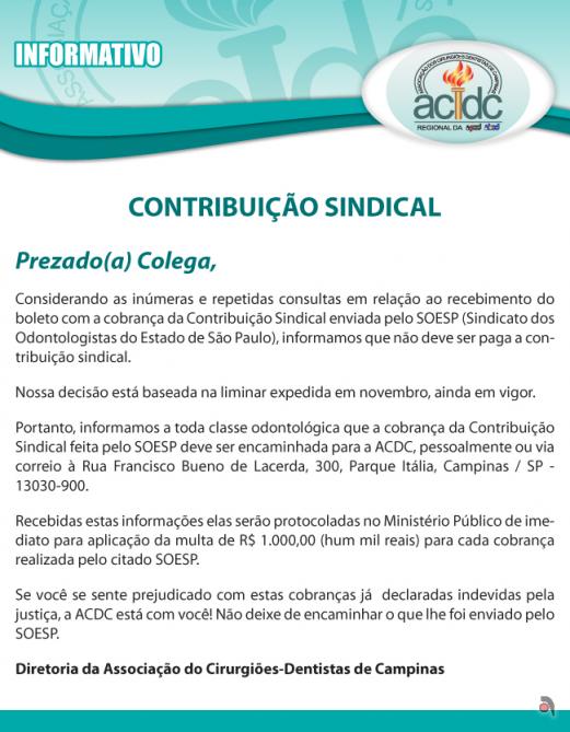 Contribuição Sindical 2011