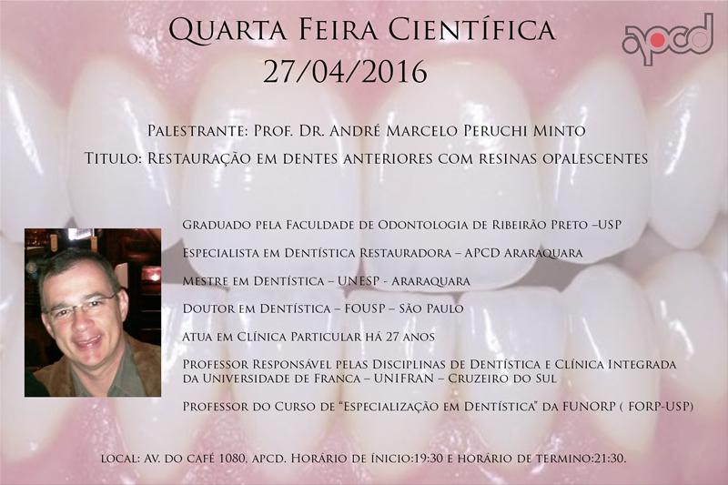 Quarta-feira Científica com Prof. Dr. André Minto