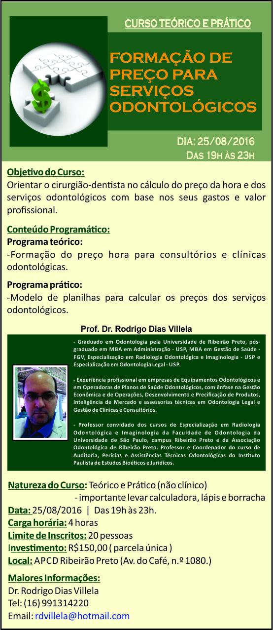 Formação de Preço para Serviços Odontológicos