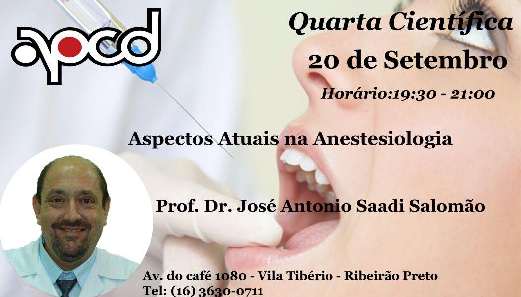 Quarta Científica: Aspectos Atuais na Anestesiologia