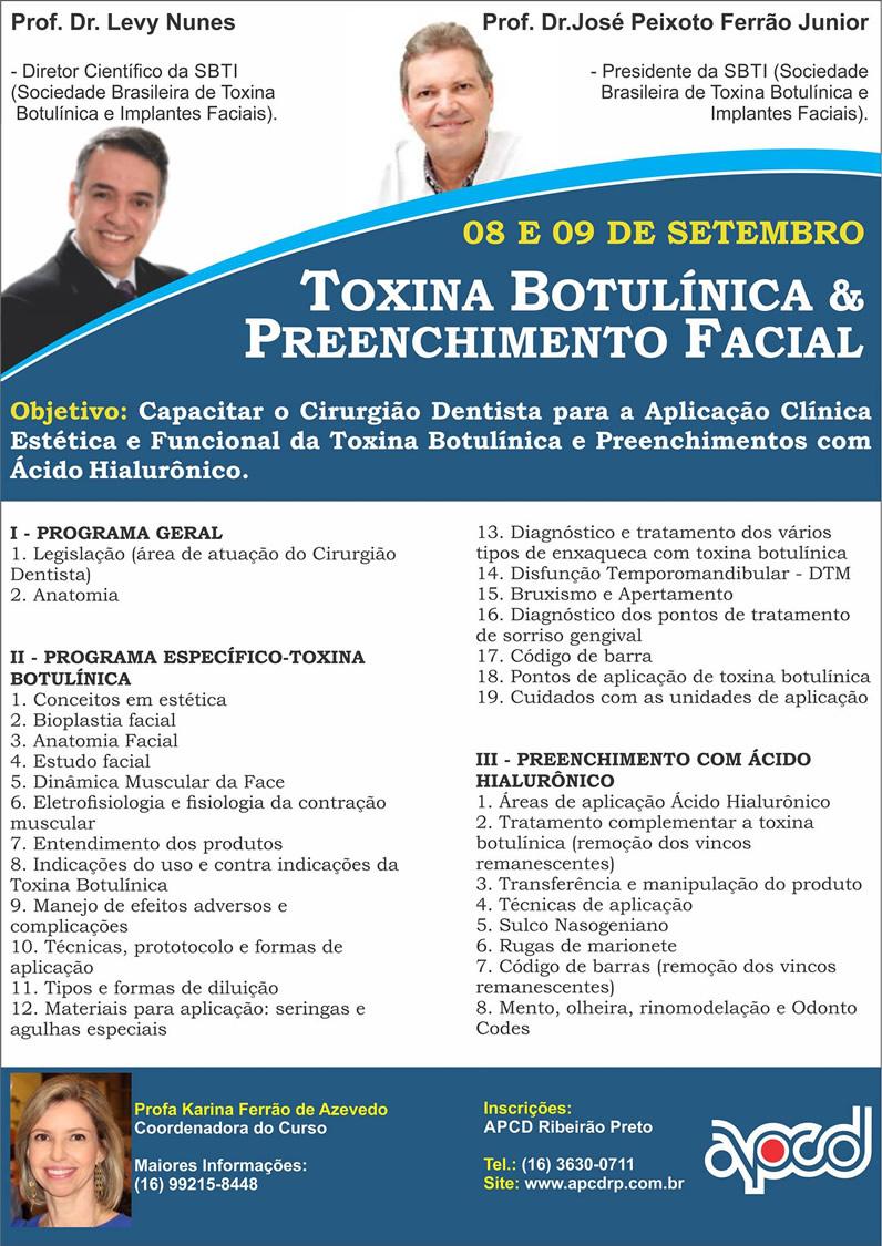 Curso de Toxina Botulínica e Preenchimento Facial