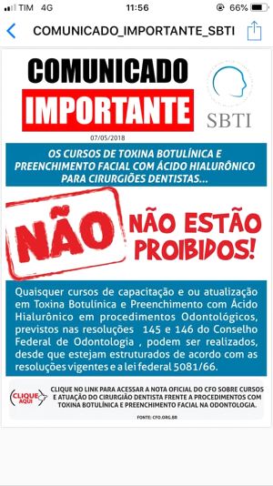 Conselho Federal de Odontologia esclarece sobre decisão da justiça federal que suspende aplicação de toxina botulínica para fins exclusivamente estéticos