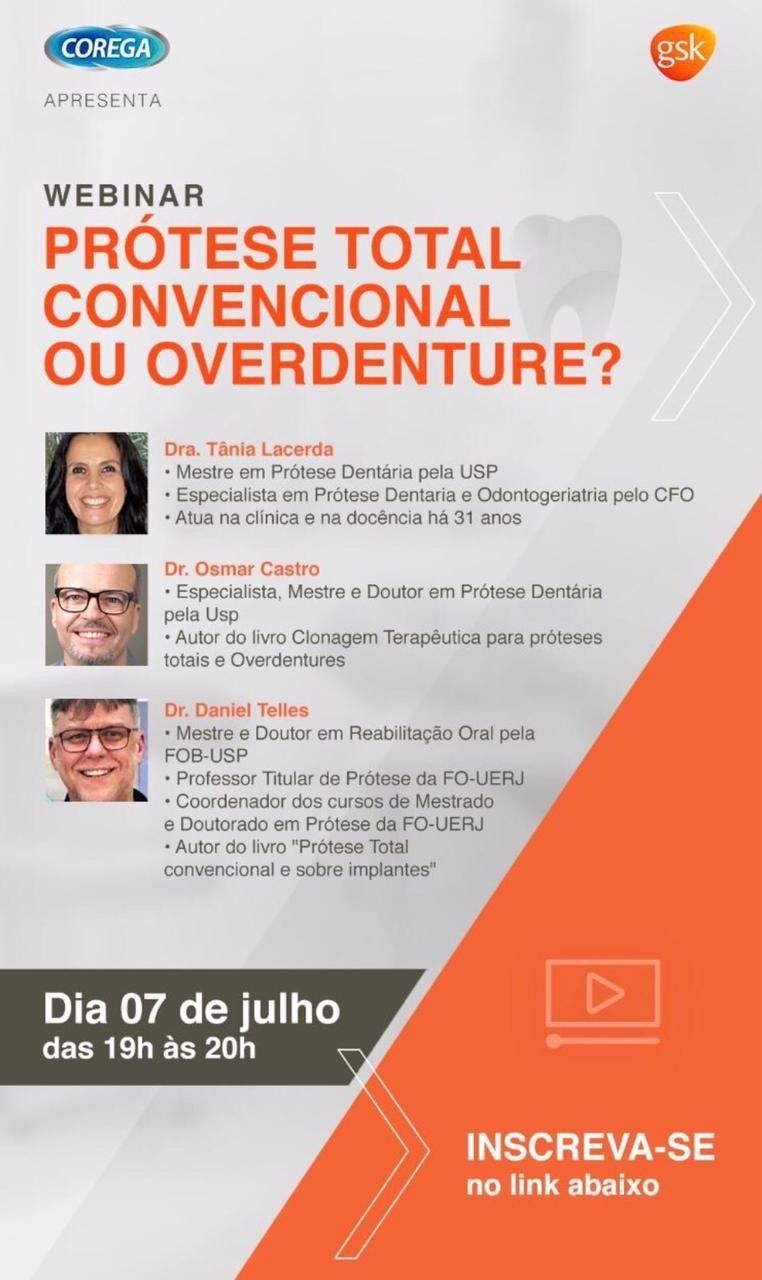 Webinar GSK - Protese Total Convencional ou Overdenture