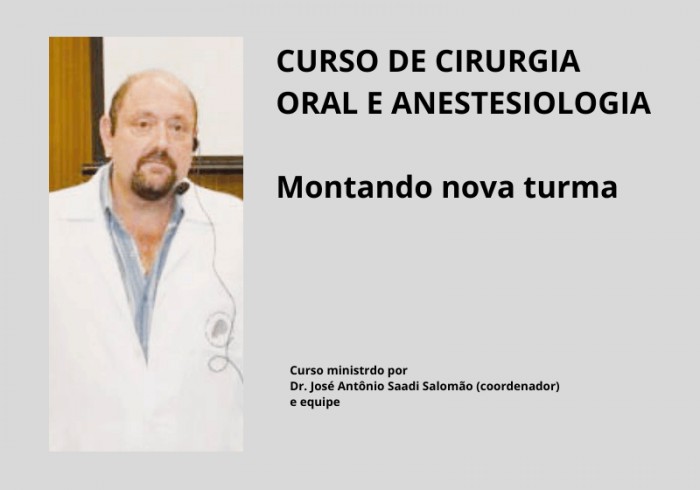 Curso de Cirurgia Oral e Anestesiologia 