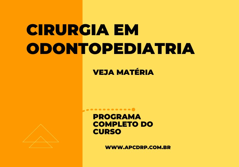 Curso de Cirurgia em Odontopediatria