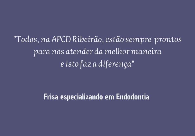 Depoimento de Especializando do Curso de Endodontia