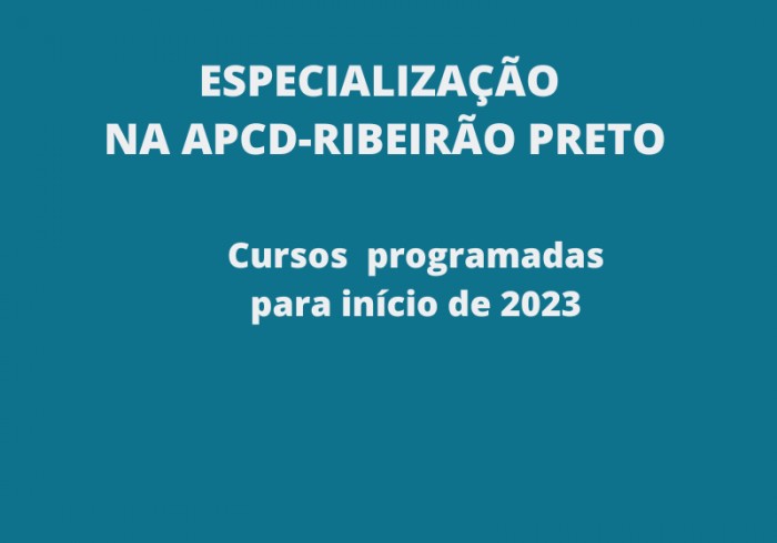 Especialização na APCD-RP 2023